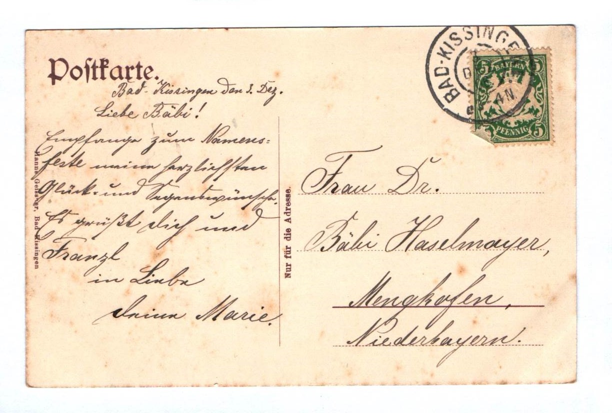 Ak Bad Kissingen vom Staffelsberg Bayern