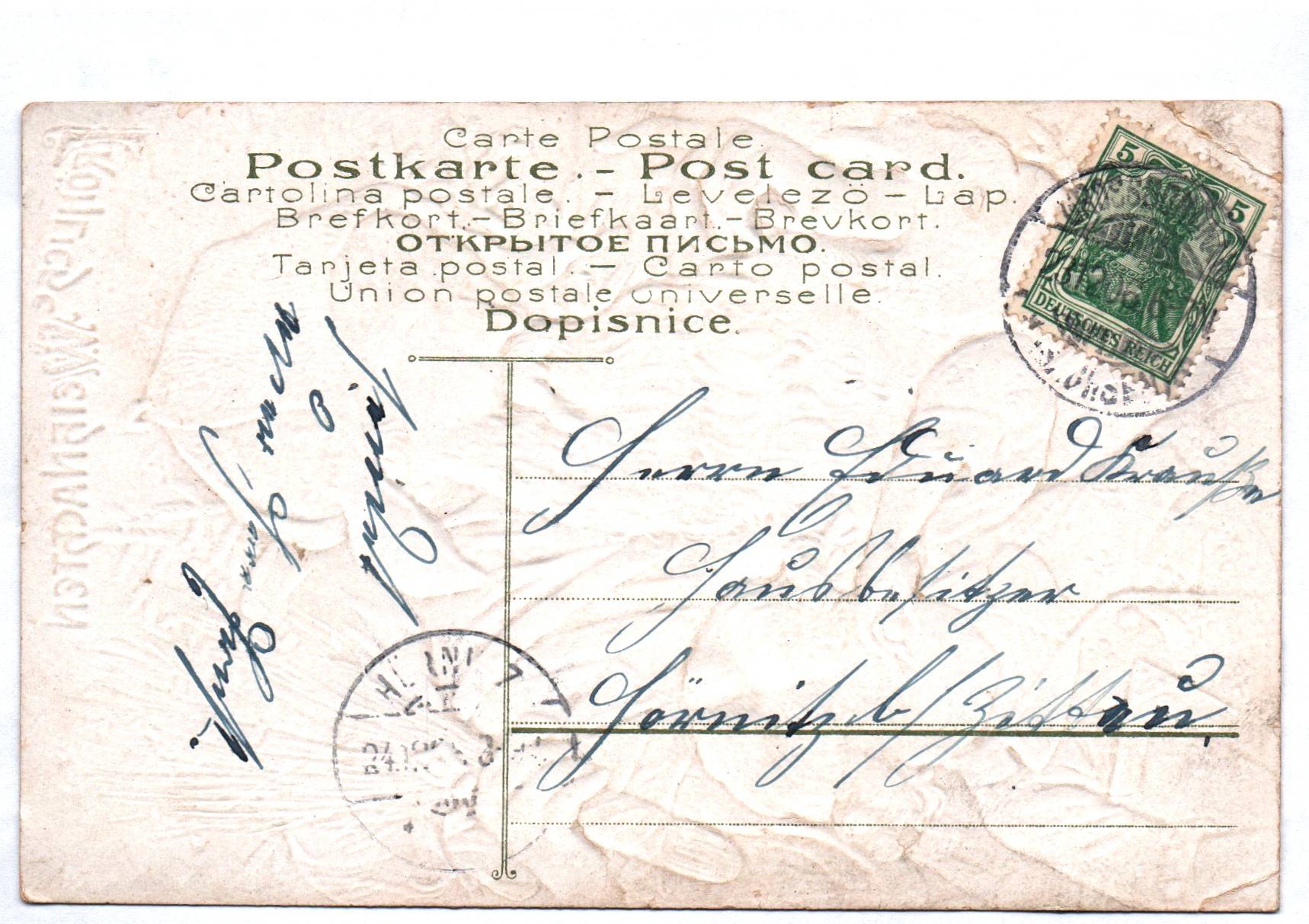 Präge Ak Weihnachtsmann Rute weinender Bube Fröhliche Weihnachten Präge Ak Weihnachtsmann Rute weinender Bube Fröhliche Weihnachten