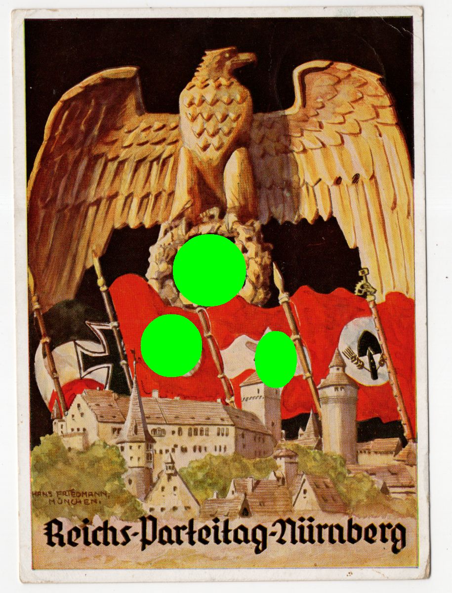 Ak Reichsparteitag Nürnberg 1936 Drittes Reich Propagandakarte 