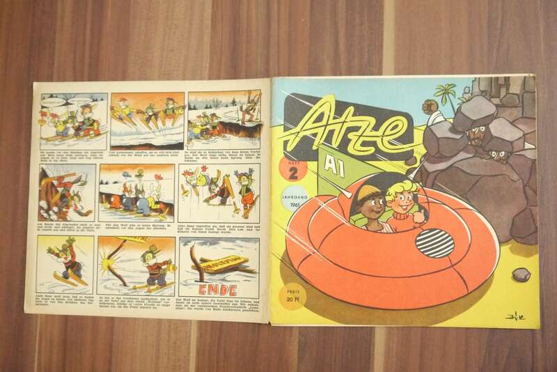 Atze Heft 2 Jahrgang 1961 DDR Comic Die Rettung