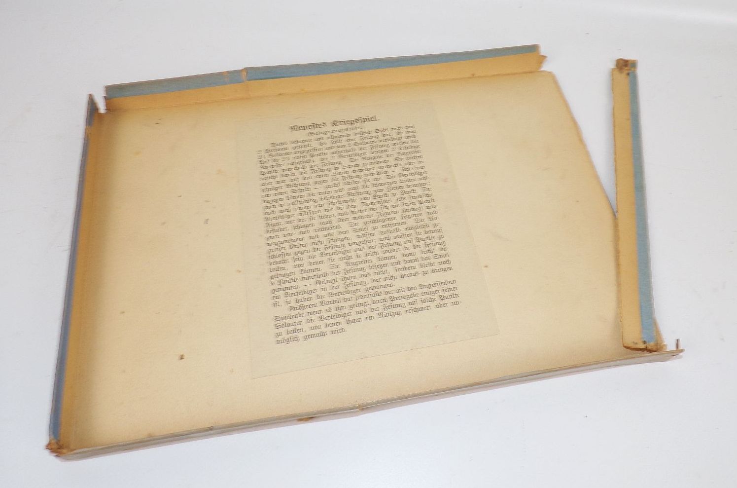 Altes Kriegsspiel Militär Brettspiel um 1910 SR Belagerungsspiel 