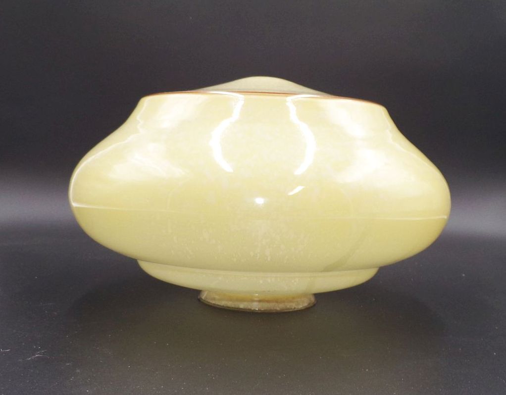 Altes Lampenglas Ersatzschirm Deckenleuchte beige Art Deco Vintage