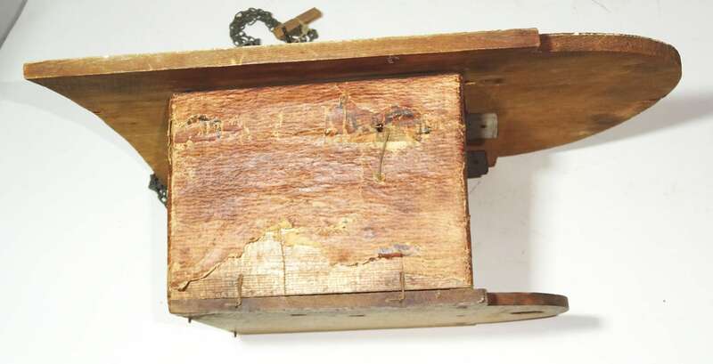 Schilderuhr um 1900 Wanduhr Deko zum herrichten