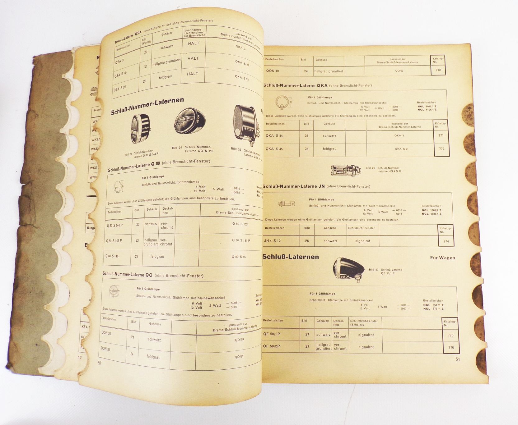 Alter Bosch Katalog Erzeugnisse für Kraftfahrzeuge 1939 Oldtimer Auto Zubehör