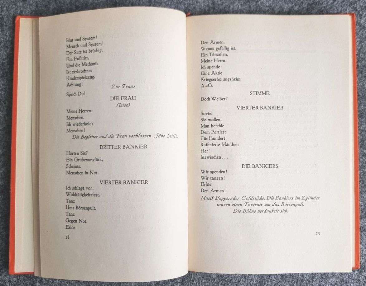 Ernst Toller Masse Mensch 1928 Gustav Kiepenheuer Verlag Potsdam Ernst Toller Masse Mensch 1928 Gustav Kiepenheuer Verlag Potsdam