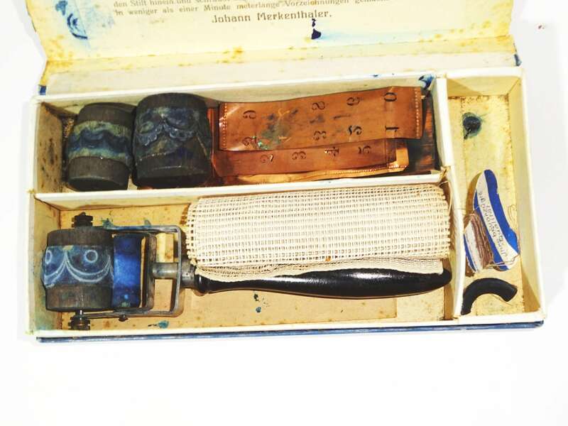 Merkenthaler Feston Rollenstempel Wäsche Muster Monogramme Stickerei Handarbeit