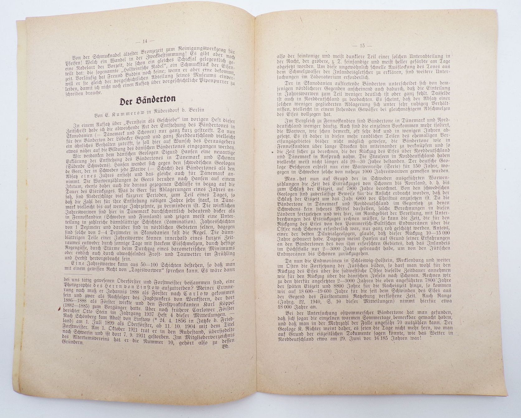 Mitteilungen des Heimatbundes für das Fürstentum Ratzeburg 1944 Nr 1