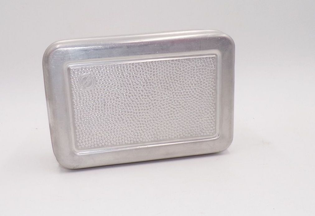 Alte Brotdose Lunchbox DDR Bemmbüchse Pausenbrot Aluminium XL Vintage
