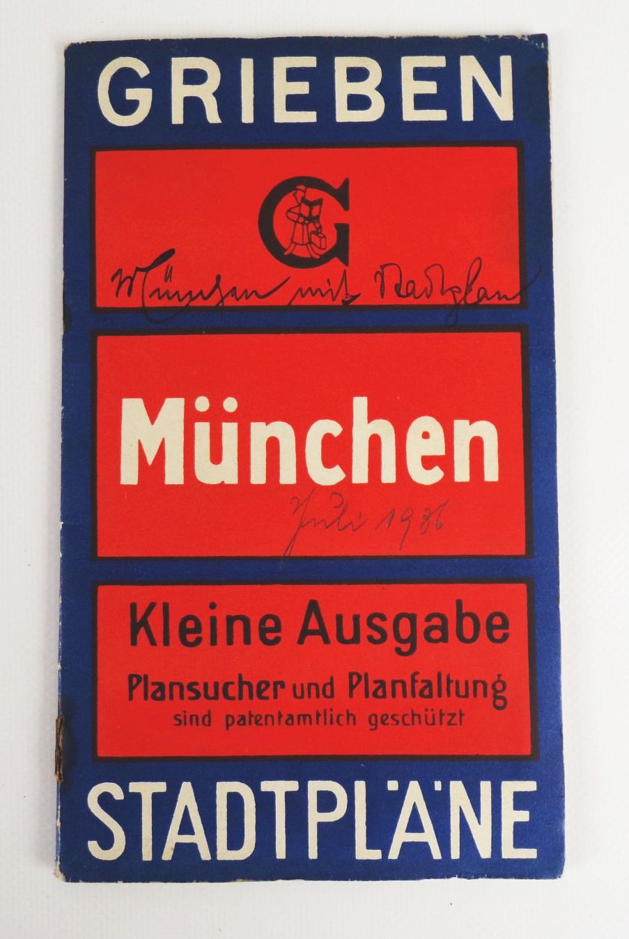 Alter Grieben Stadtplan München kleine Ausgabe Alter Grieben Stadtplan München kleine Ausgabe