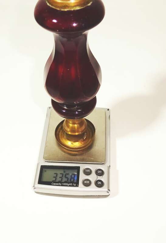 Kerzenständer 2 Stück Catalin Kunstharz Rot Vintage