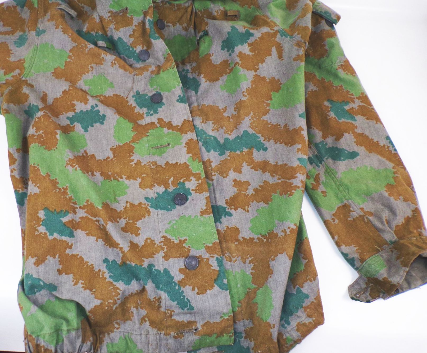 NVA Flächentarn Jacke Blumentarn Größe 1 Volksarmee Feldjacke Tarnjacke 