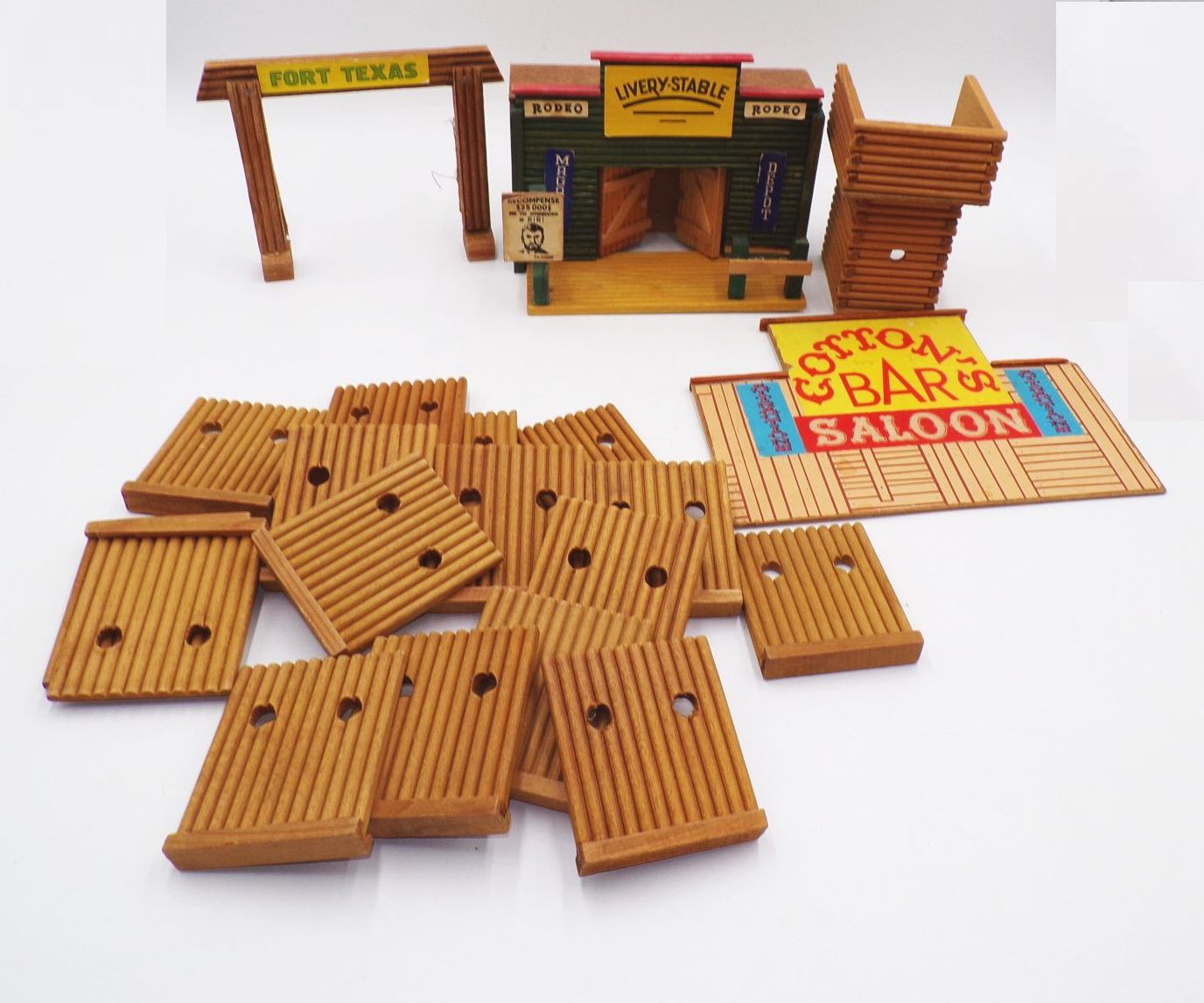 Konvolut Wildwest Häuser Saloon DDR