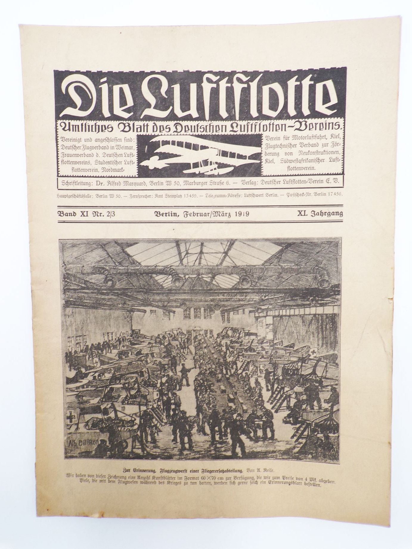 Die Luftflotte 1919 Band XI 2/3 Flugzeuge Luftfahrt