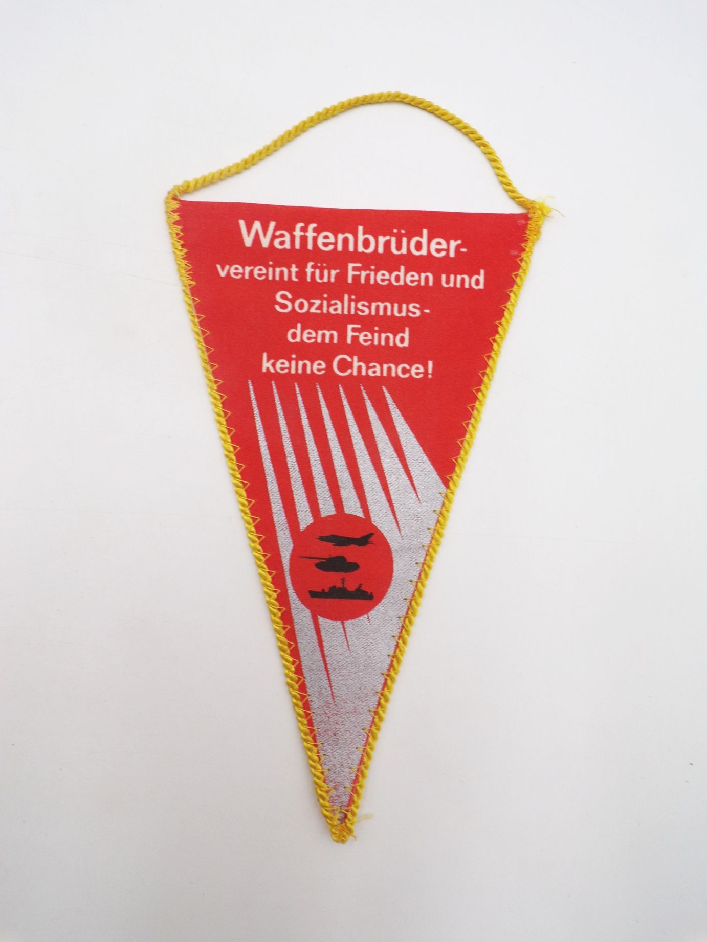 DDR Wimpel Waffenbrüderschaft 80 Warschauer Vertrag Sozialismus
