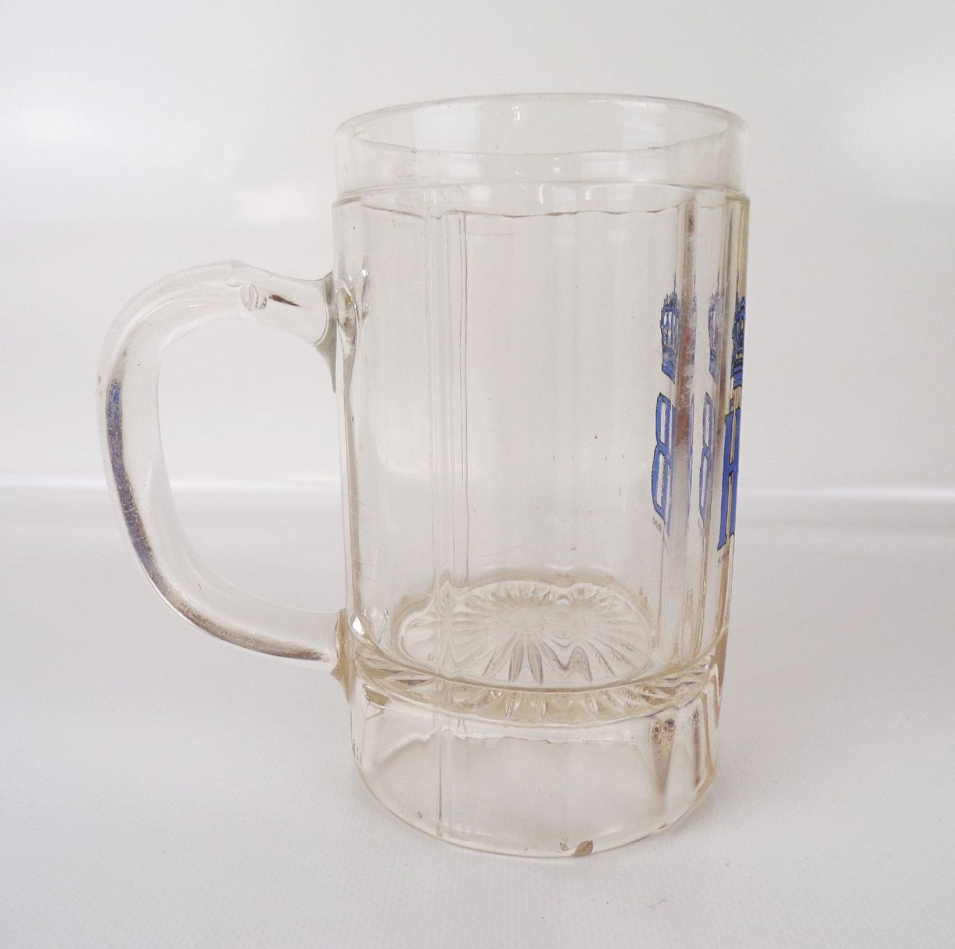 Altes Bierglas Hofbräu HB München Emaille Bayern Altes Bierglas Hofbräu HB München Emaille Bayern