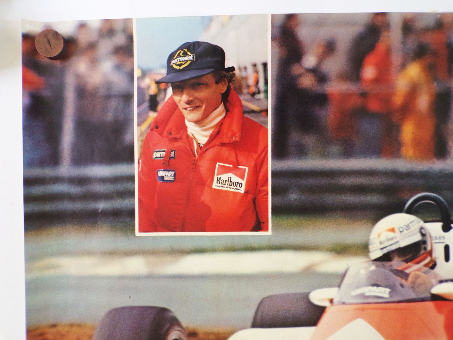 Altes Poster Niki Lauder Grand Prix F1 vintage 