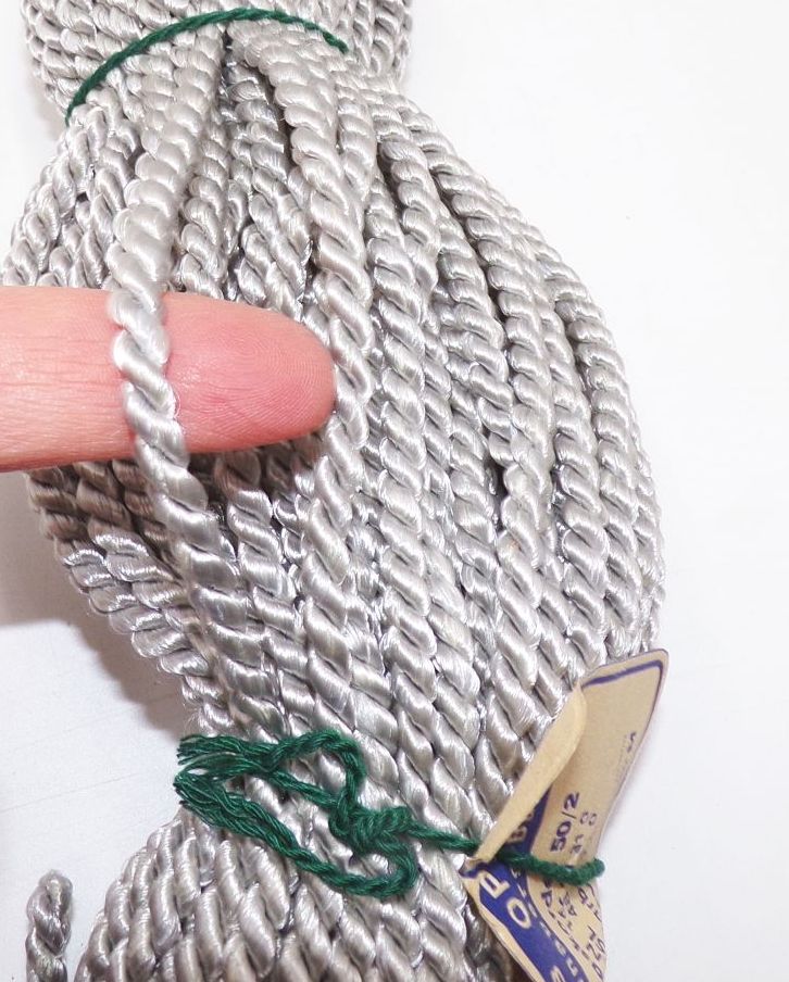 Atlaskordel Kordel Grau Schnur 25 Meter 5 mm Handarbeit Dekolitze Dekoband