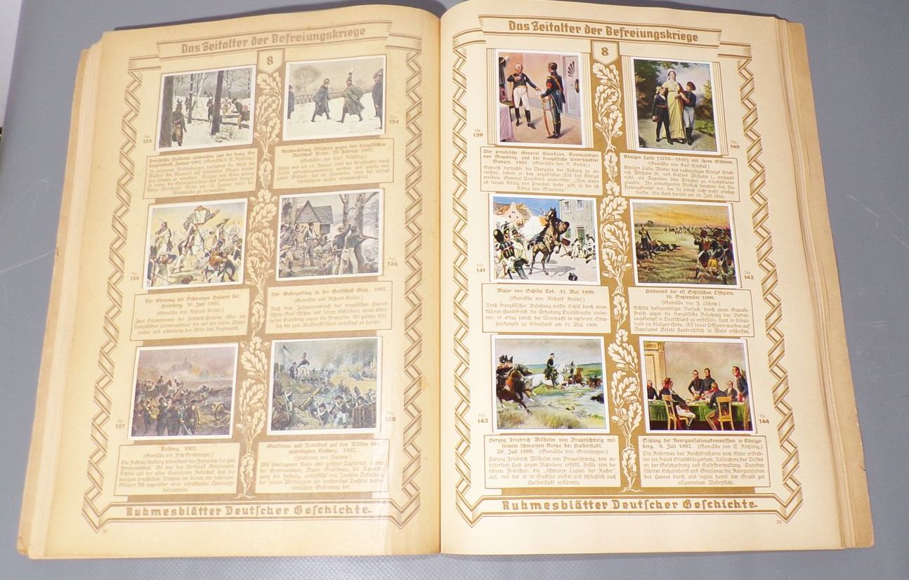 Ruhmesblätter Deutscher Geschichte Sammelbilderalbum Eckstein Dresden