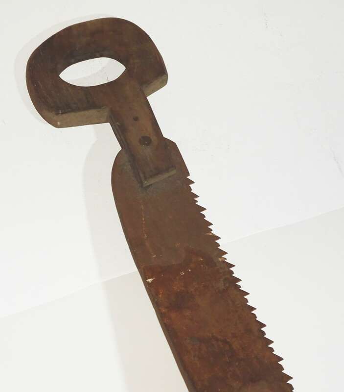 Alte Schrotsäge Hochzeit 152 cm Zweimannsäge Vintage Deko 