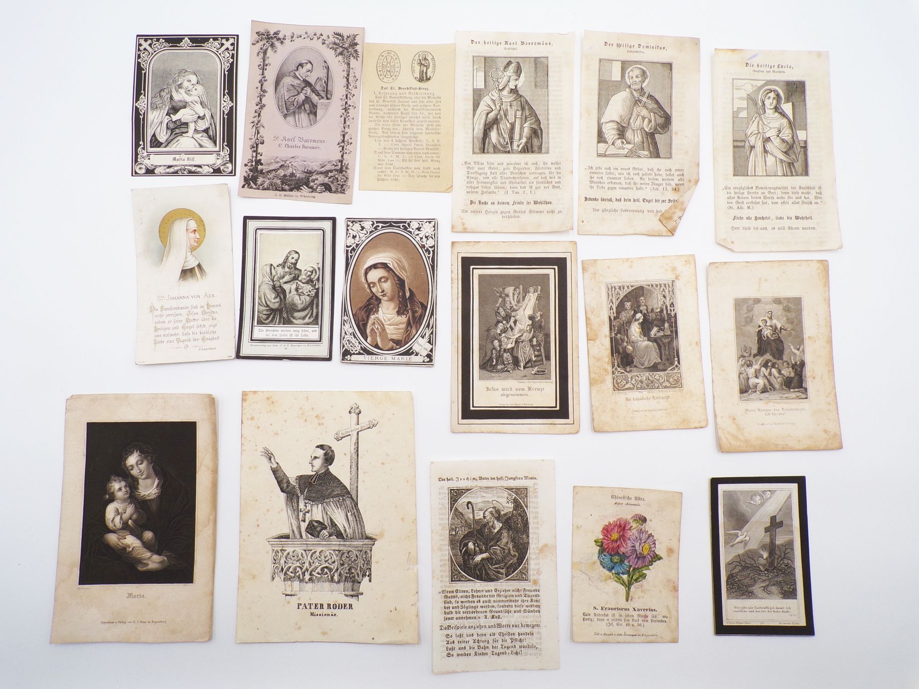 Lot alte Heiligenbilder Andachtsbilder Sterbebild Lot alte Heiligenbilder Andachtsbilder Sterbebild