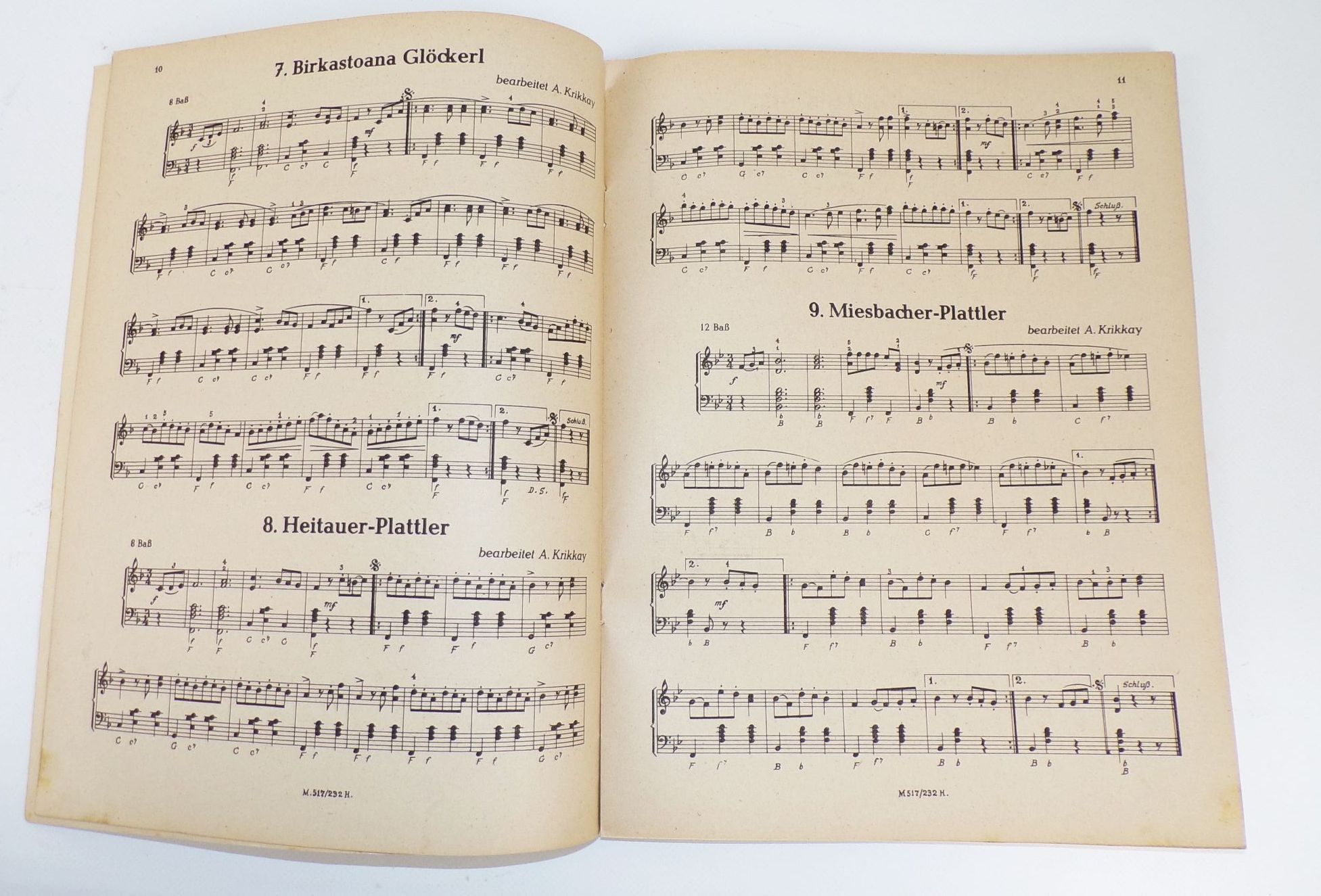 Alte Akkordeon Noten Hoch vom Dachstein Notenheft Petzl Max Cover 