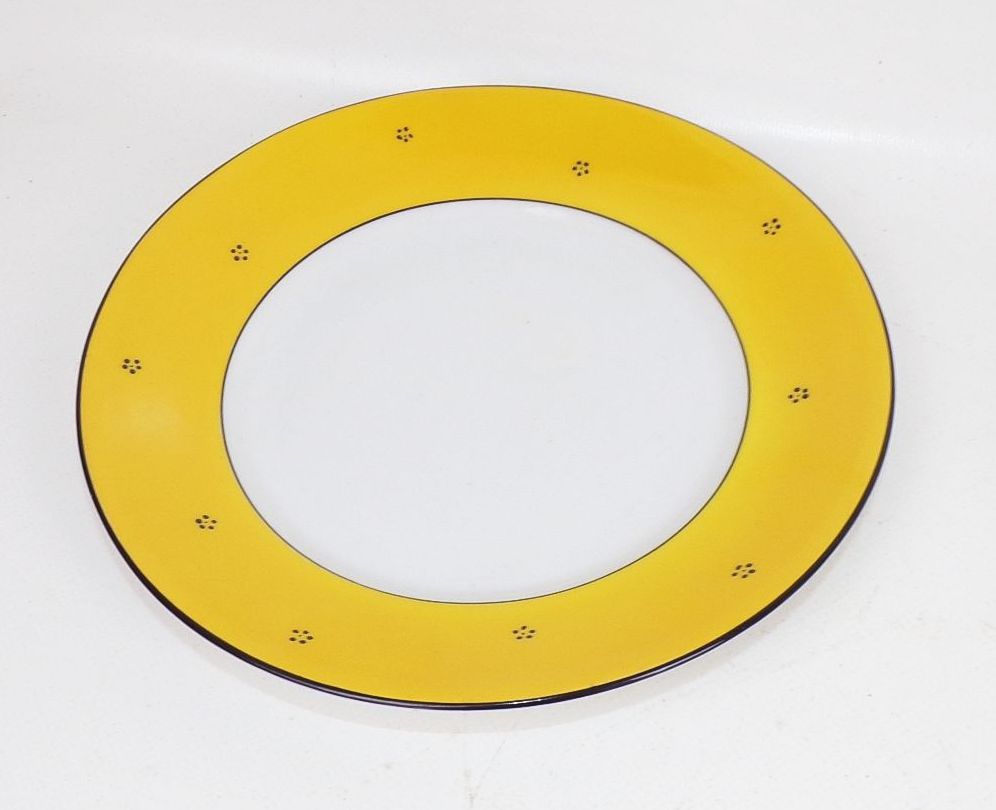 SPM Bavaria Teeservice Art Deco Schwarz Gelb Design Porzellan