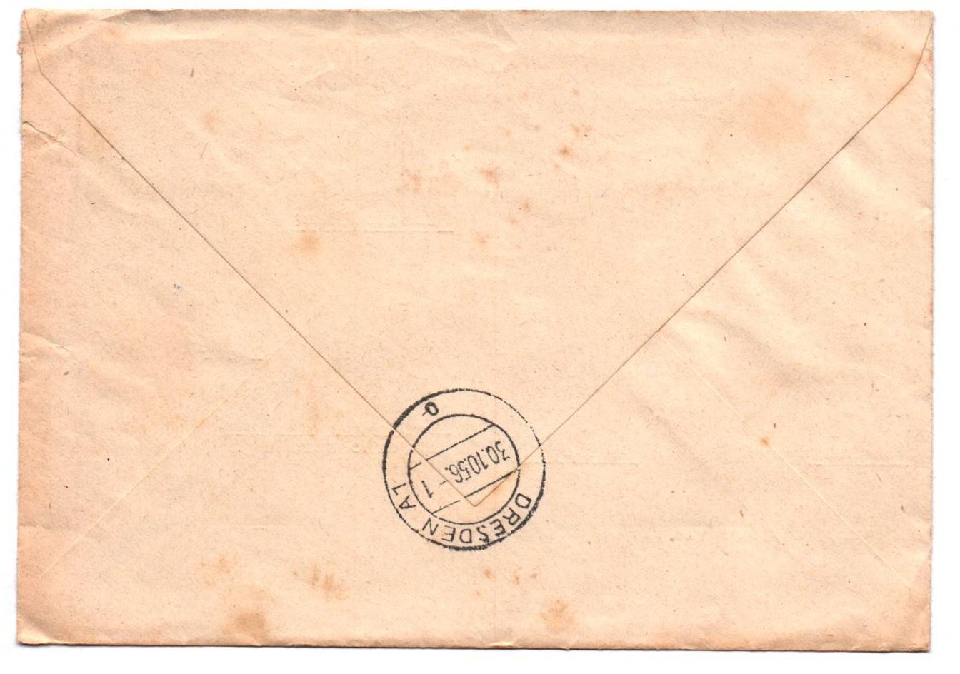 R Brief Wilthen Oberlausitz 1956 Weinbrand Wilthen DDR 