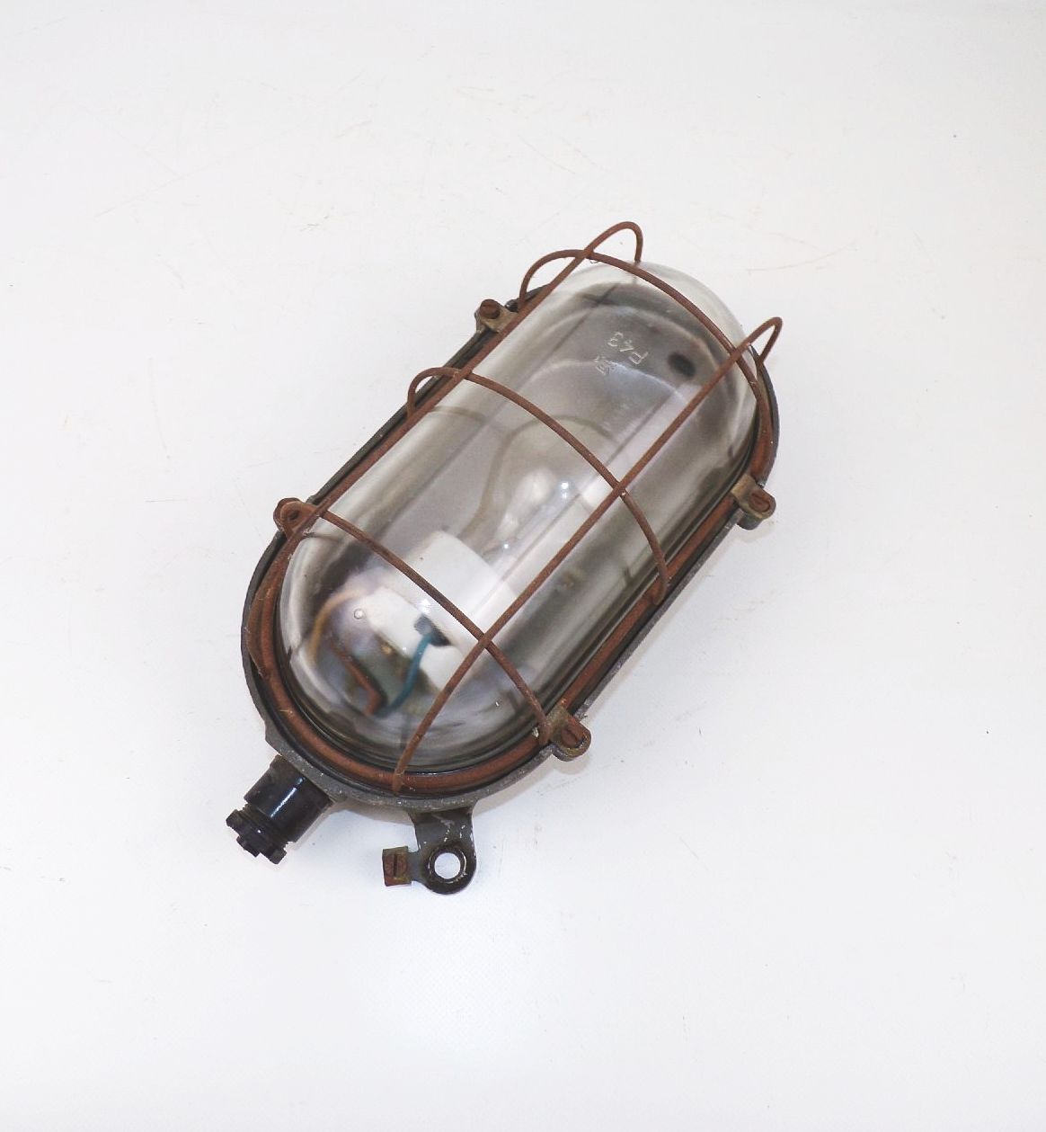 Alte Bunkerlampe Gitter Ex Geschützt E27 Loft Industrie Design 