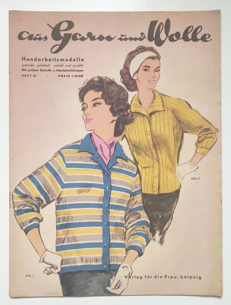 Mode Zeitschrift aus Garn und Wolle Nr 42 mit Schnittmuster Mode Zeitschrift aus Garn und Wolle Nr 42 mit Schnittmuster