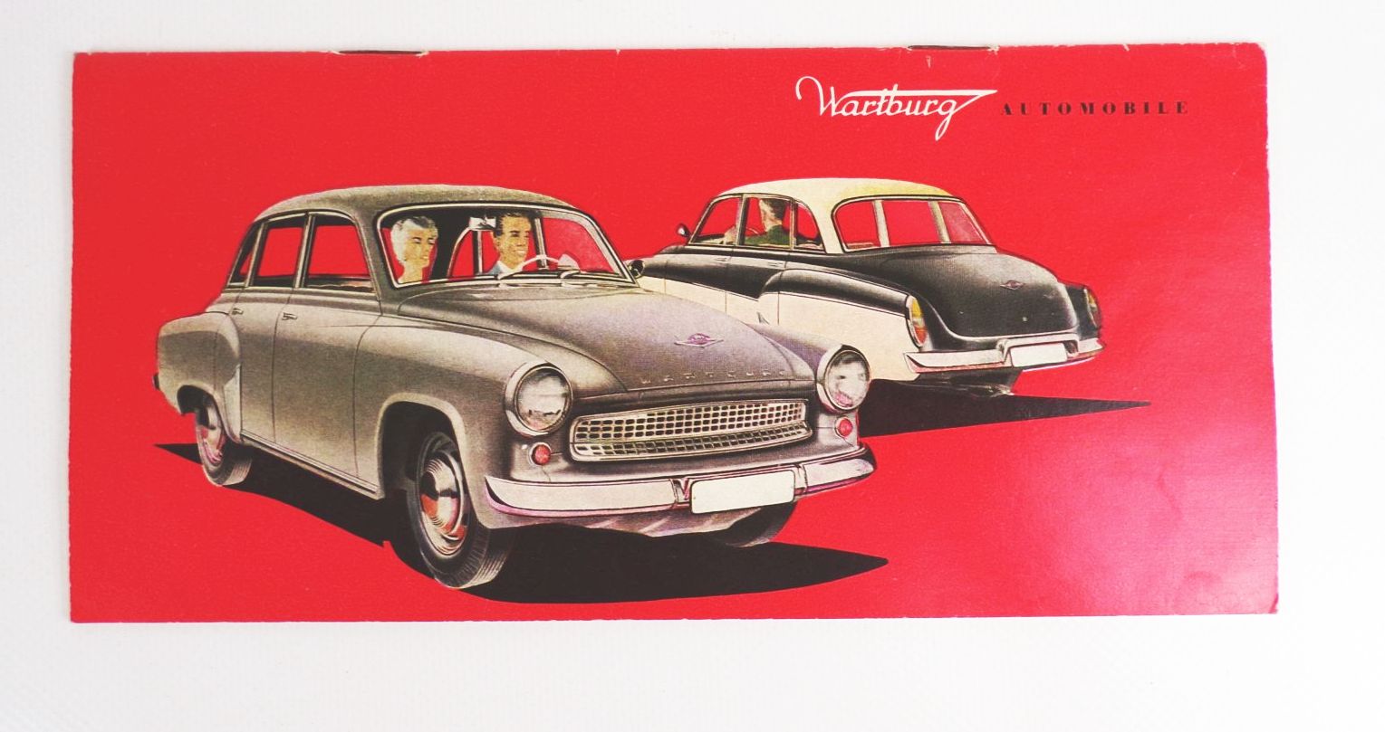 Wartburg Automobile 1950 DDR Prospekt Oldtimer