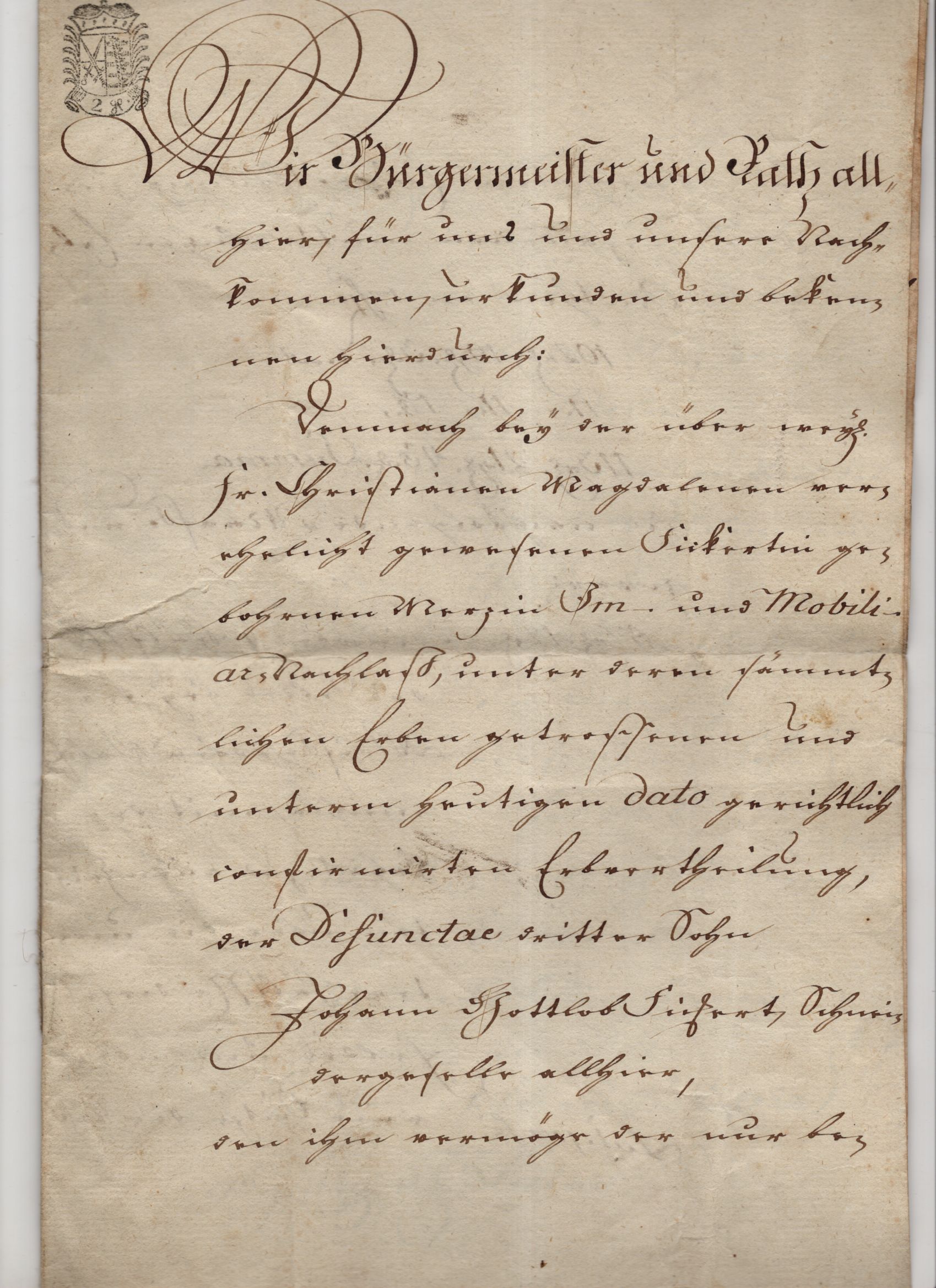Handschriftlicher Vertrag 1801 Oelsnitz Schneidermeister 