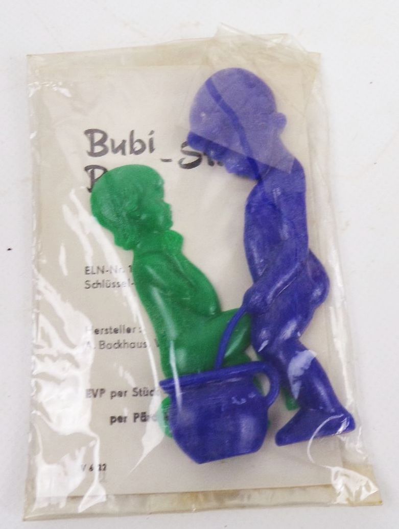 DDR Schild WC Toilette Damen Herren Bubi Bine Strull Retro 