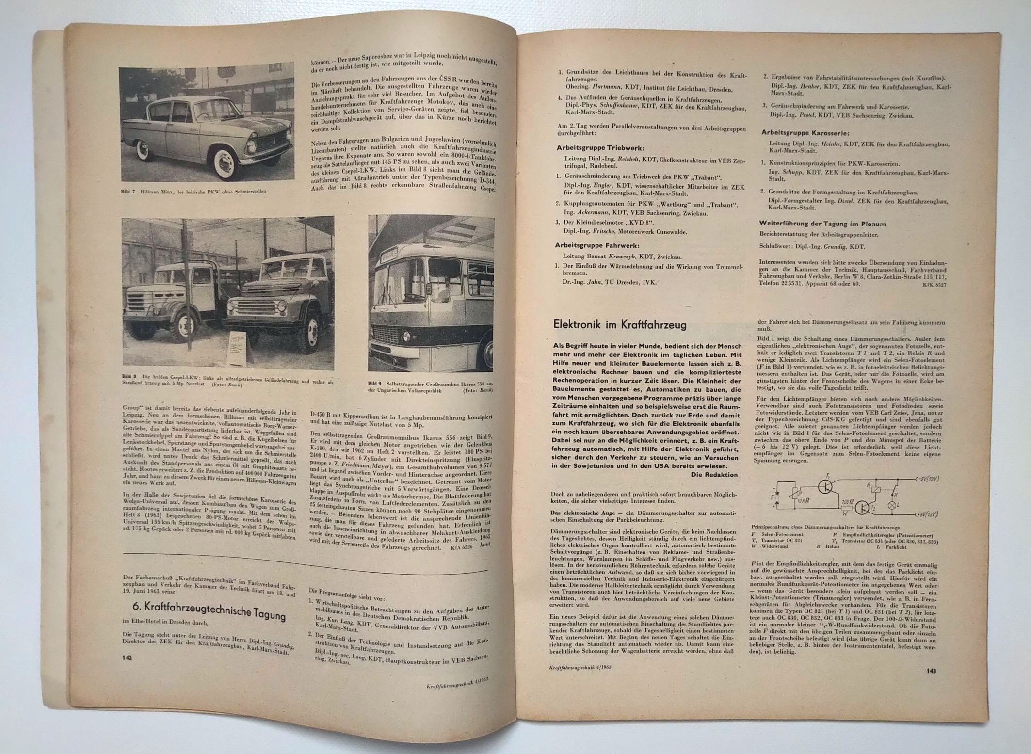 Kraftfahrzeugtechnik Zeitschrift DDR Nr 4 Simson Moped SR 2 E 1963 Kraftfahrzeugtechnik Zeitschrift DDR Nr 4 Simson Moped SR 2 E 1963