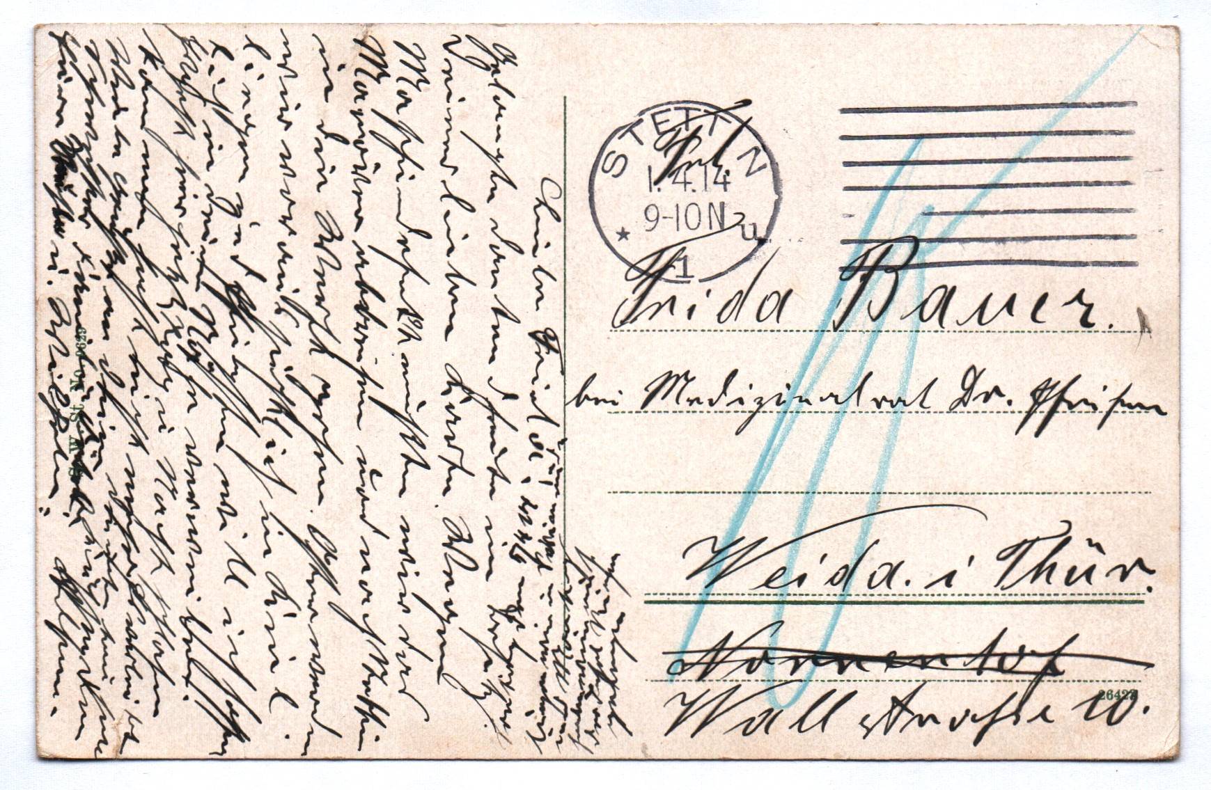 Künstler Ak Stettin Hansabrücke 1914