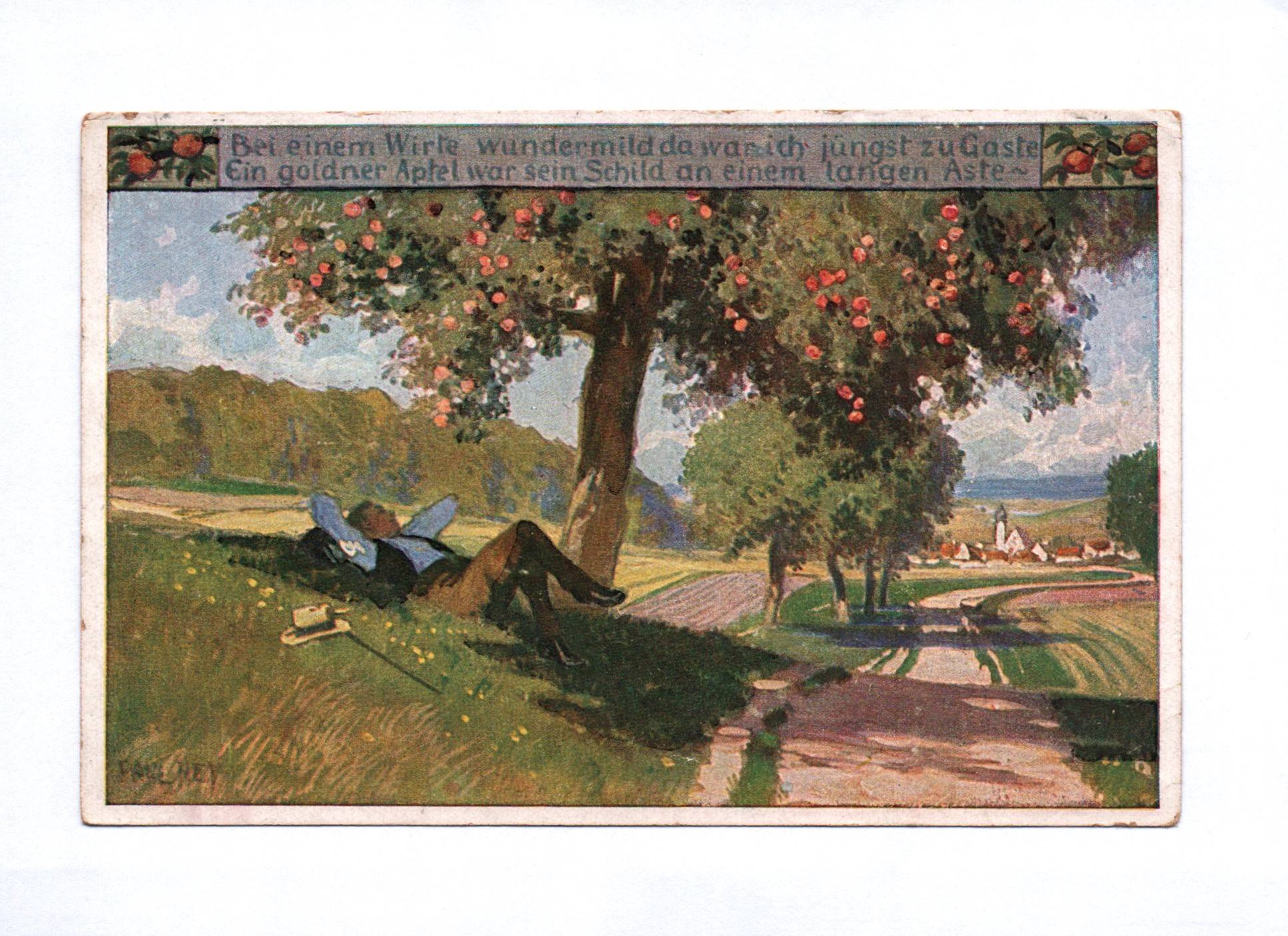 Ak Paul Hey Volksliederarten Bei einem Wirte wundermild Man liegt am Baum Ak Paul Hey Volksliederarten Bei einem Wirte wundermild Man liegt am Baum