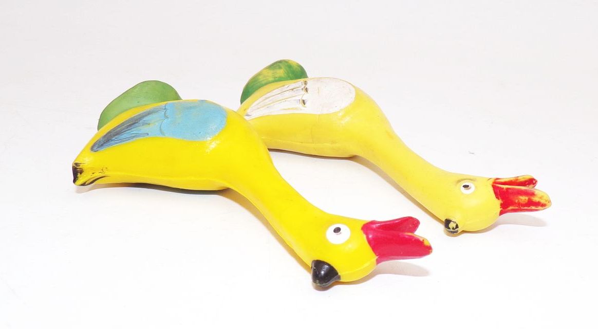 DDR Figur Gans PGH Effelder Gummi 2 Stück DDR Figur Gans PGH Effelder Gummi 2 Stück