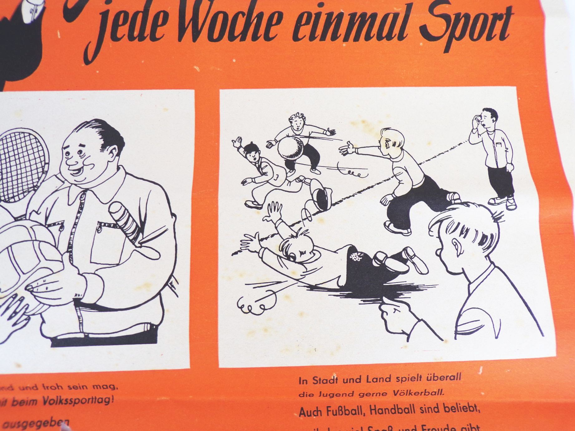 Altes Plakat DTSB Volkssporttag DDR 1960 Sport 1 Mai Poster