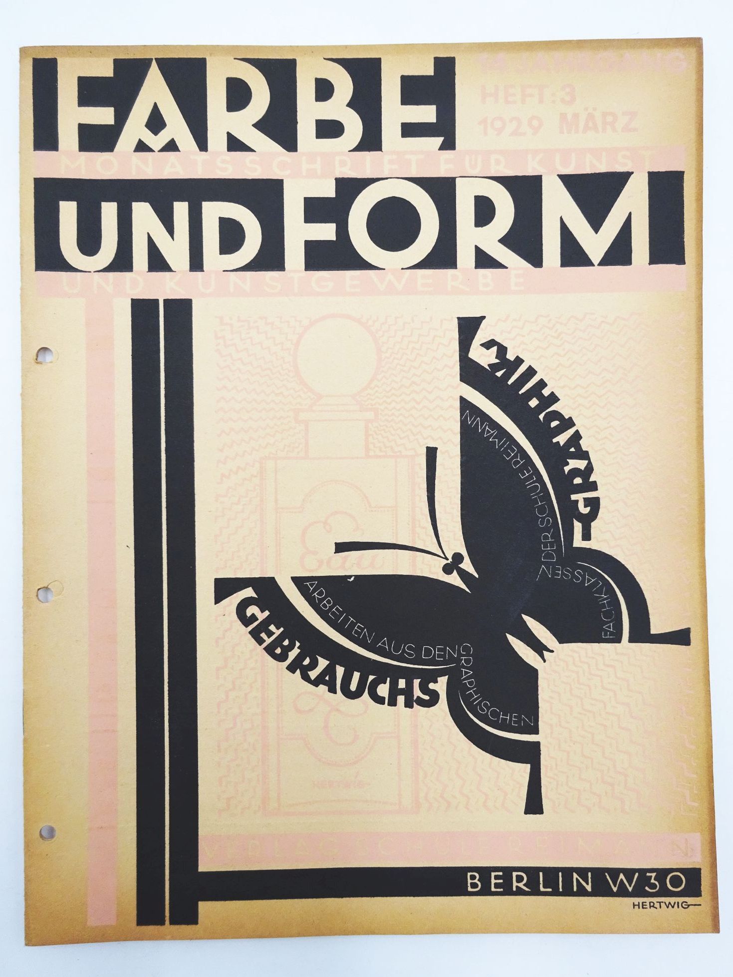 Farbe und Form Gebrauchsgraphik 1929 Heft 3 Design Bauhaus Zeitschrift