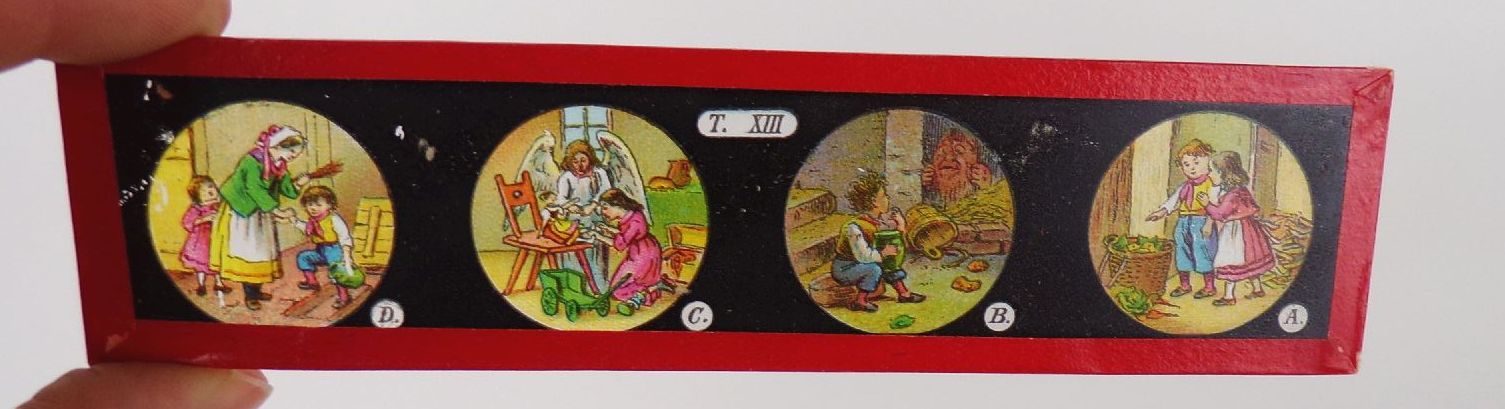 Carette Laterna Magica OVP Konvolut Glasplatten Bilder 35 mm Filme Nachlass