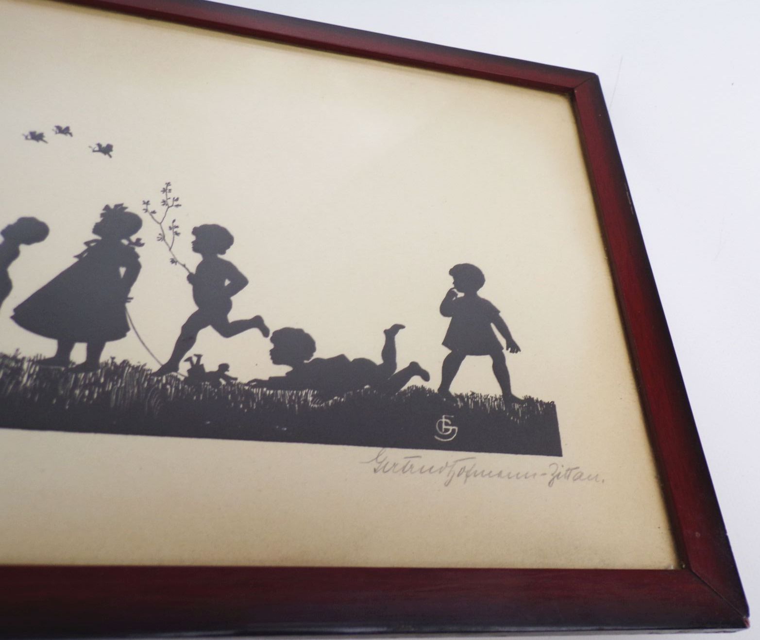 Silhouette Der Rattenfänder von Hameln Gertud Hofmann Zittau Grafik