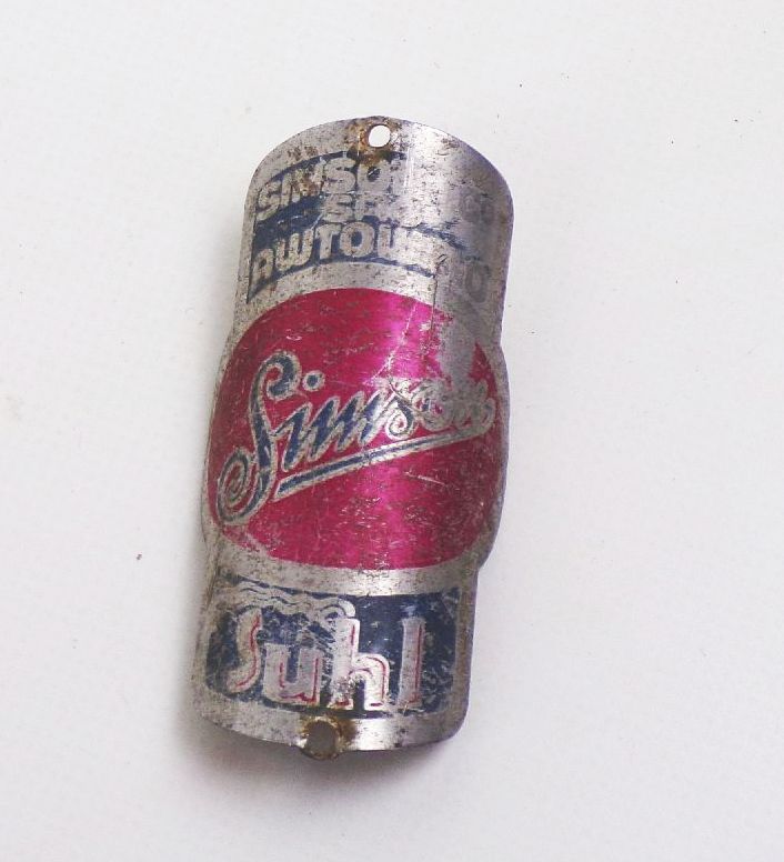 Simson Fahrrad Emblem Steuerkopfschild vintage