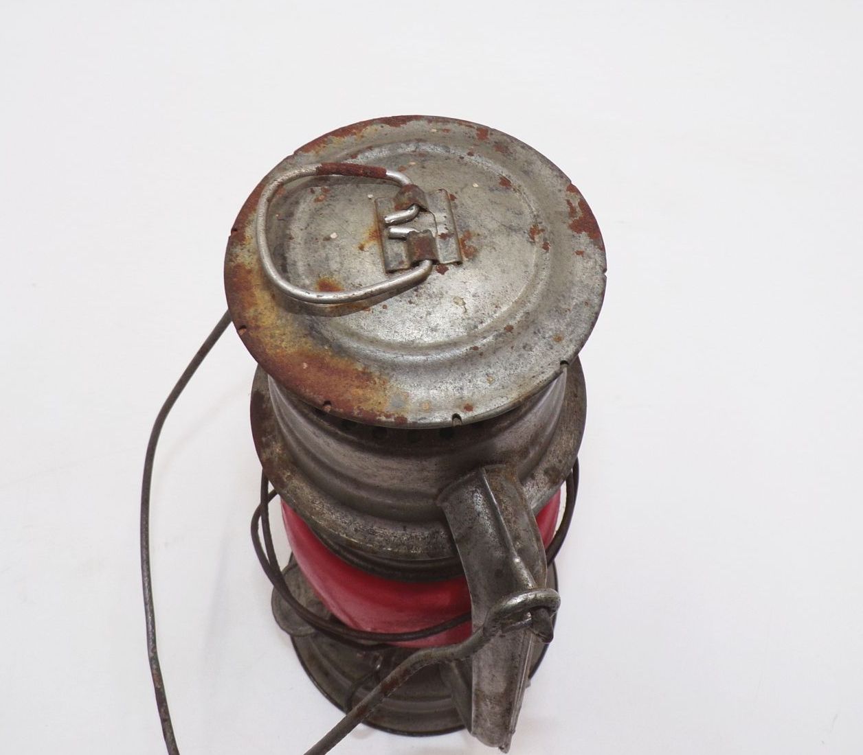 Alte Sturmlaterne BAT Nr 158 Petroleumlampe Rot Alte Sturmlaterne BAT Nr 158 Petroleumlampe Rot