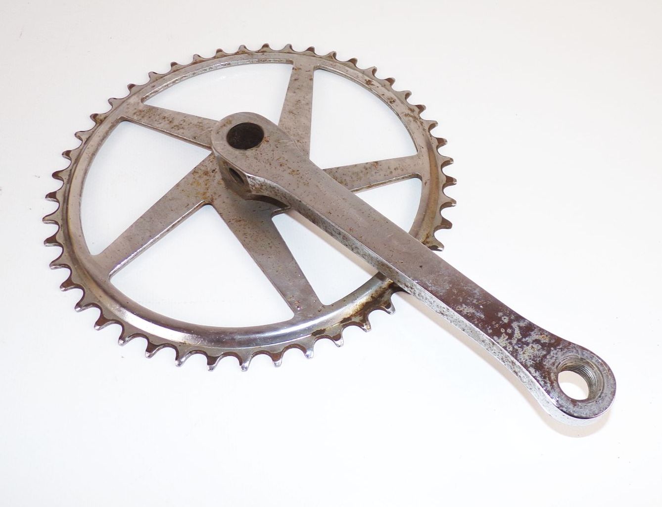 Altes Kettenblatt Fahrrad 19 cm Oldtimer mit Kurbel