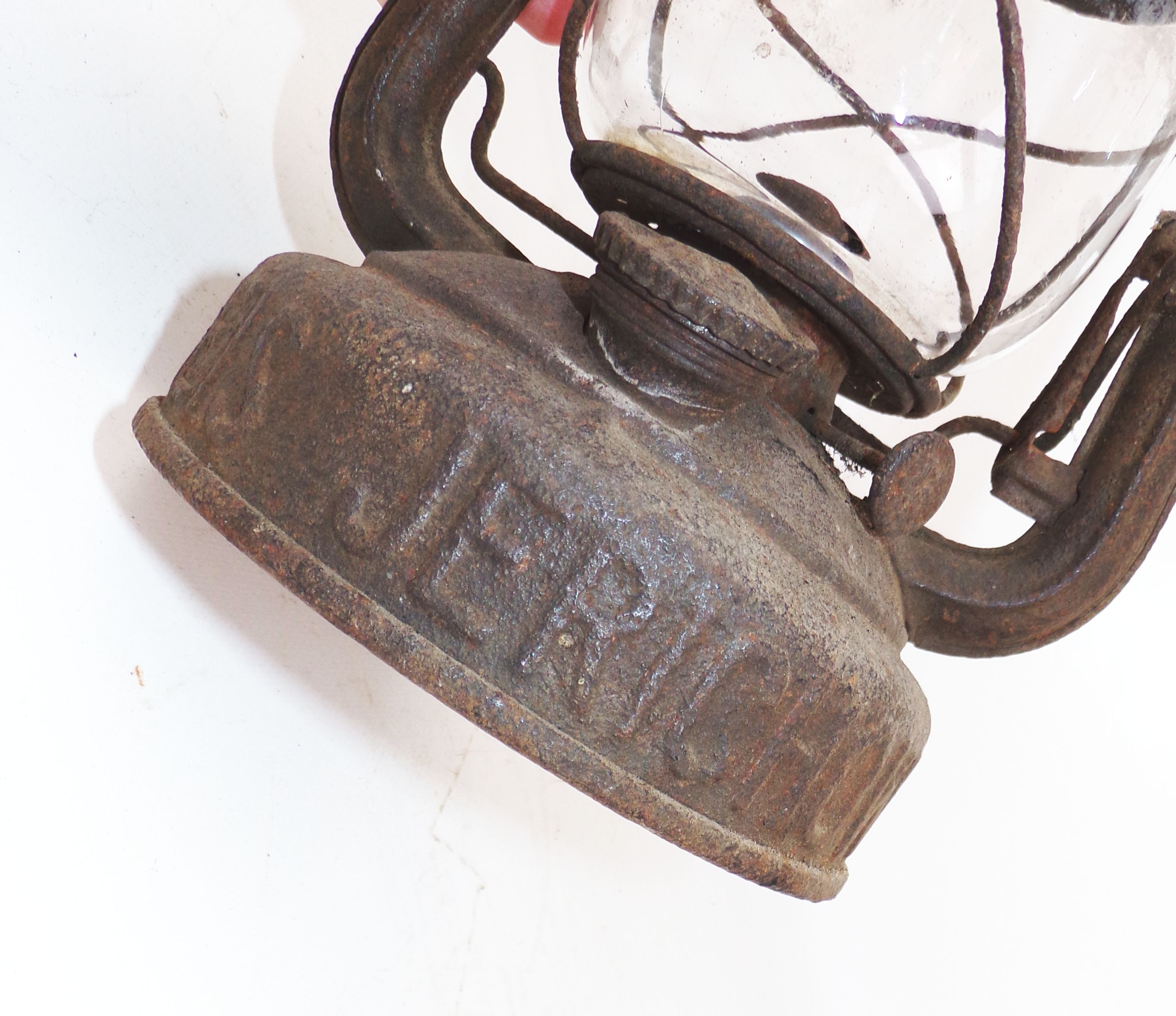 Feuerhand Nr 271 Petroleumlampe Kreis Jerichow mit Feuerhand Glas