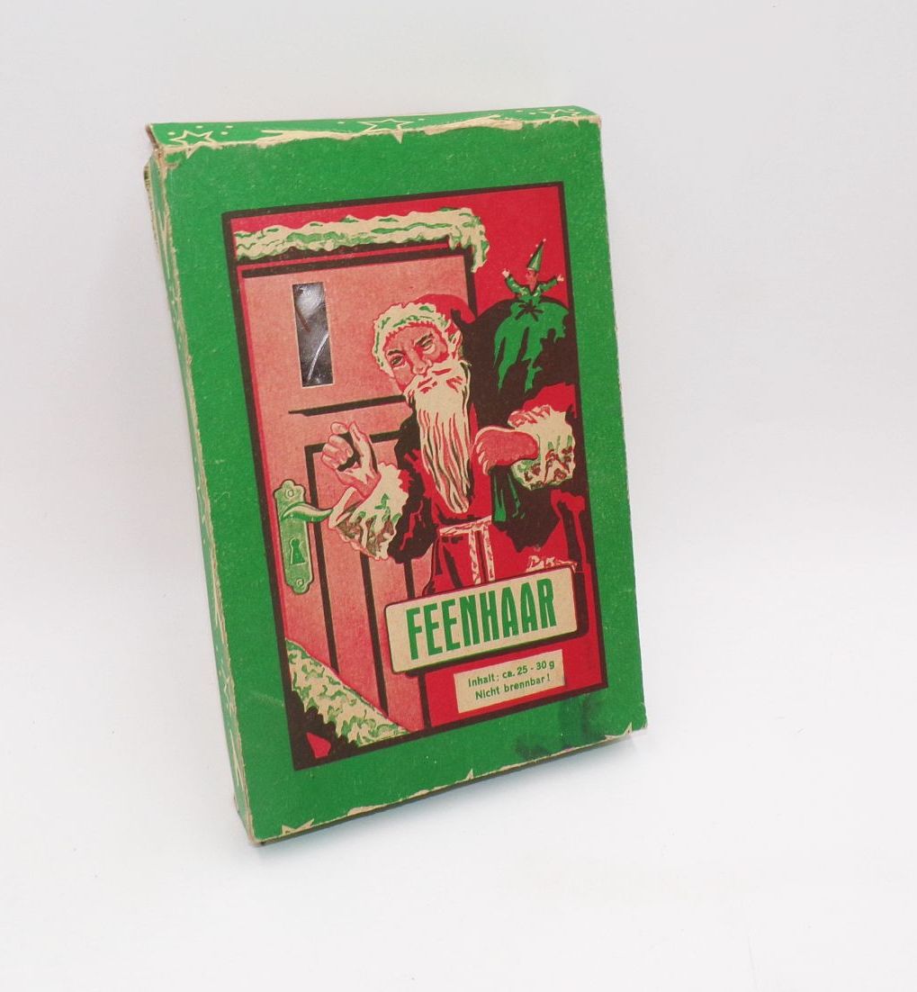Altes Feenhaar Weihnachtsschmuck CBS Baumschmuck um 1940 