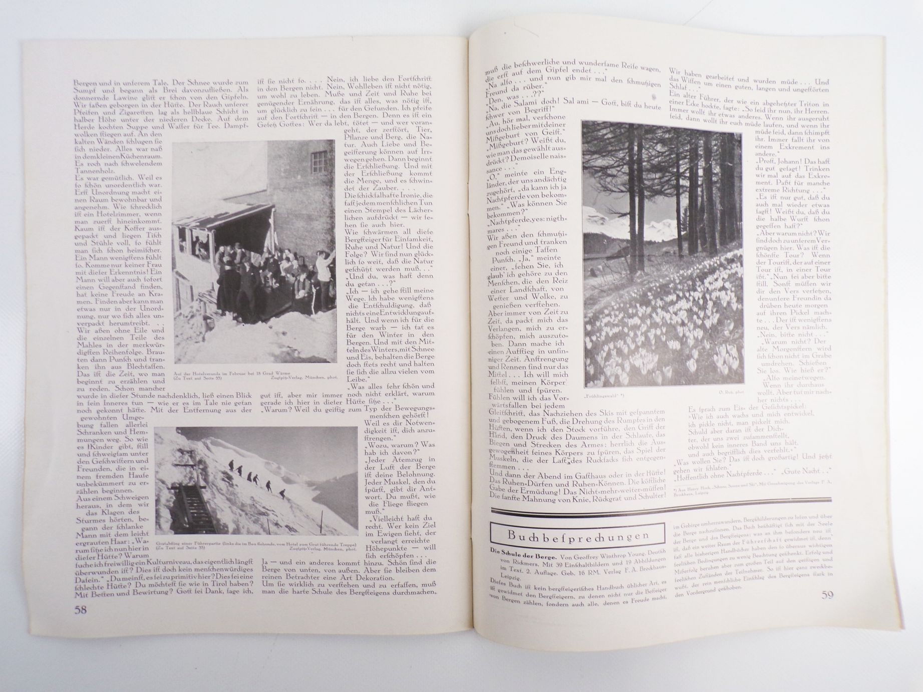 Die Zugspitze Reise Zeitschrift für das Gebiet der Mittenwaldbahn 1928