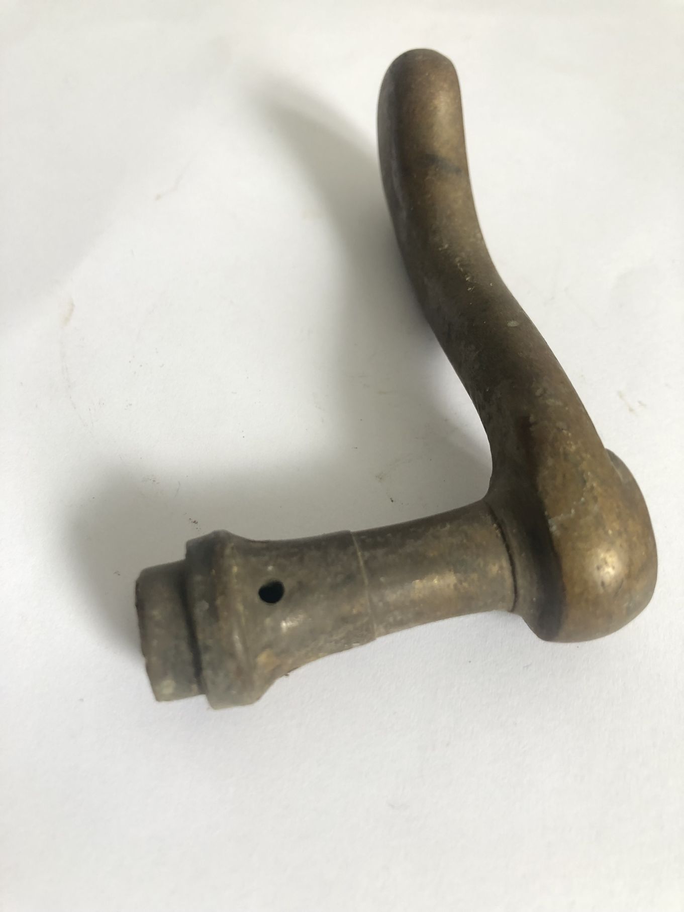 Antike Türklinke alt Türdrücker original Messing