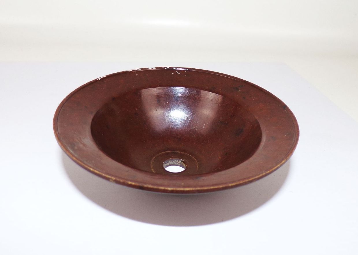 Bakelit Deckenrose Lampenersatzteil braun Baldachin Wandstück 