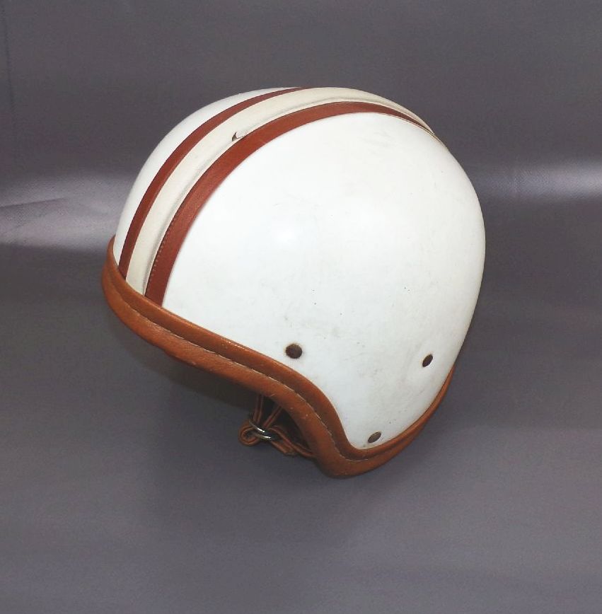 Alter Halbschale Sturzhelm Helm Mopedhelm Größe 56 Oldtimer 