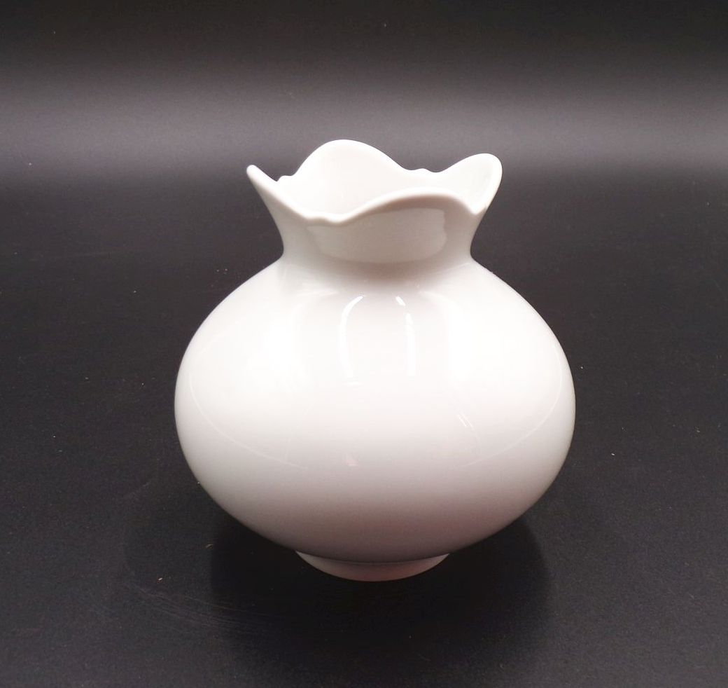 Meissen Vase Weiß klein 11 cm Vintage Meissen Vase Weiß klein 11 cm Vintage